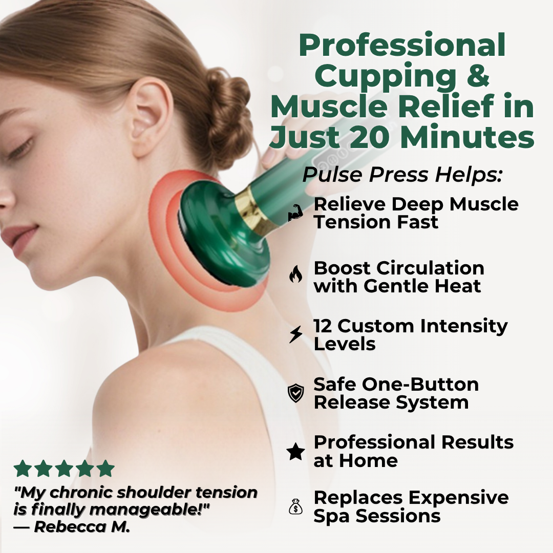 The Smart Cupping Device That Melts Away Years of Muscle Stiffness in 20 Minutes